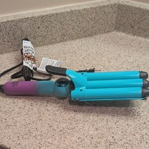 Vibrant Blue and Purple Hair Waver